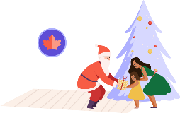Visite tranquille du père Noël à travers le Canada - 2021
