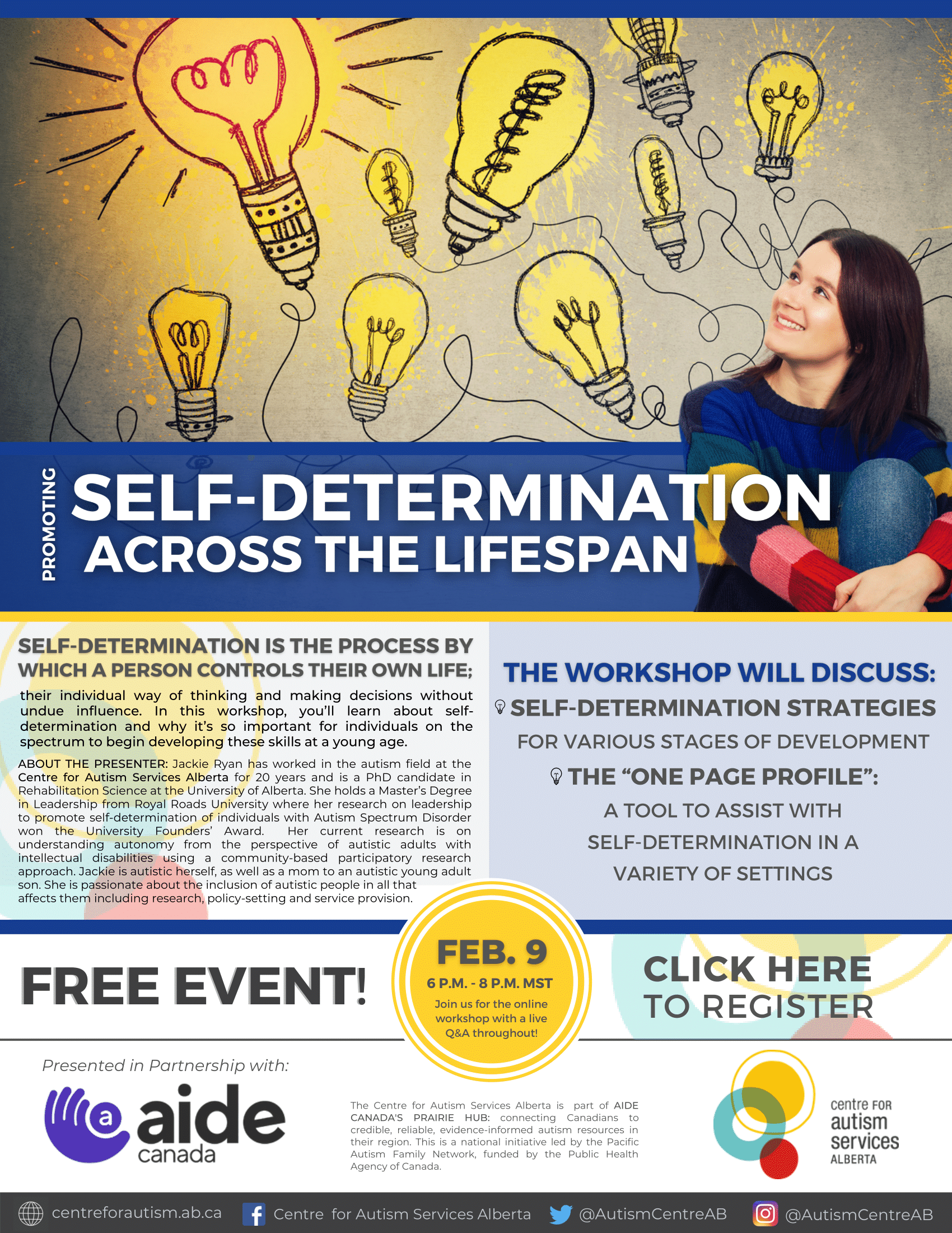 Self-Determination Workshop Flyer Feb. 9