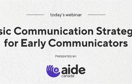 Basic Communication Strategies For Early Communicators